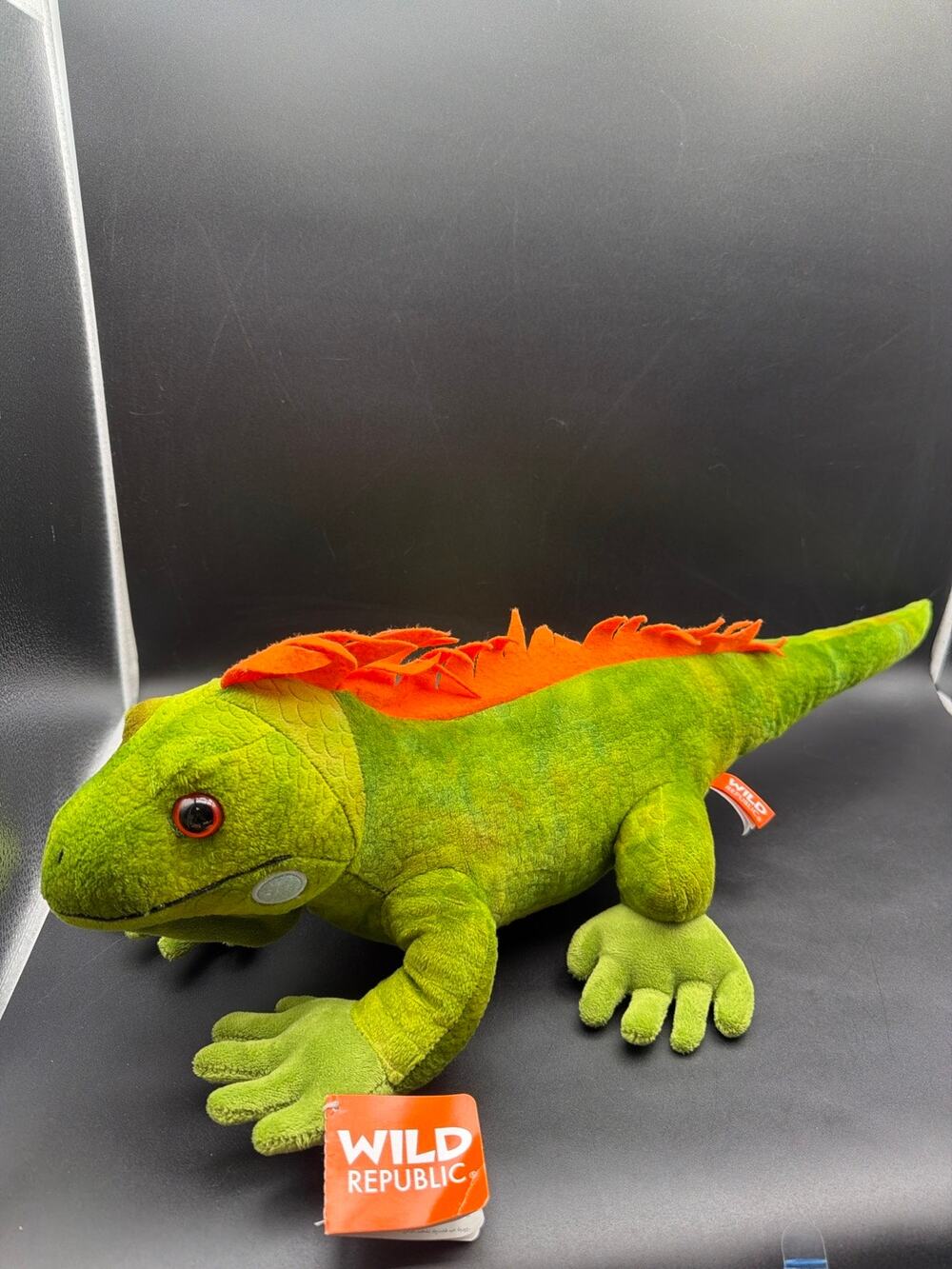 Wild Republic CK Iguana Plush Stuffed Animal Green Orange Lizard 24” Toy
